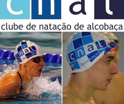 Francisco Tomás e Inês Silva, nadadores presentes no Meeting Internacional Cidade de Coimbra