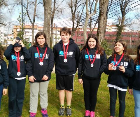 Equipa de Cadetes que representou o Clube de Natação de Alcobaça na prova Leiriaswim Cadetes