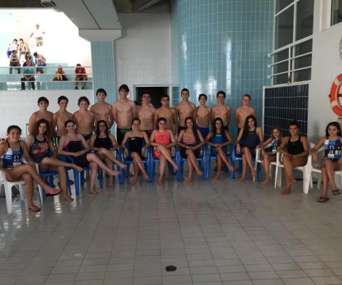 Equipa de Infantis e Absolutos dos Clube de NataÃ§Ã£o de AlcobaÃ§a