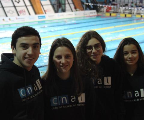 Nadadores que representaram o Clube de Natação de Alcobaça nestes campeonatos