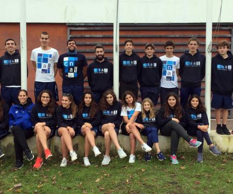 Equipa infantil, juvenil, junior e senior do Clube de Natação de Alcobaça