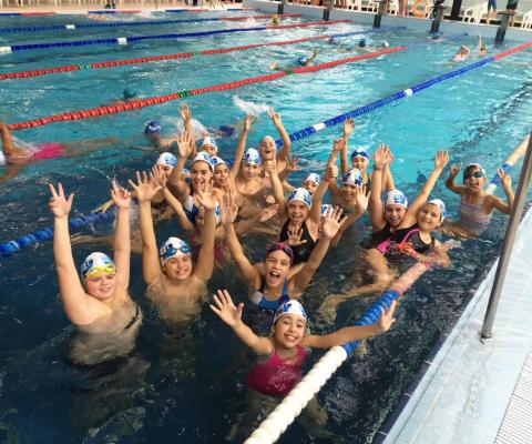 Equipa de cadetes do Clube de Natação de Alcobaça
