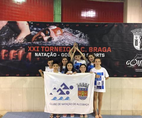Clube Natação de Alcobaça no XXl Torneio Natação SC Braga