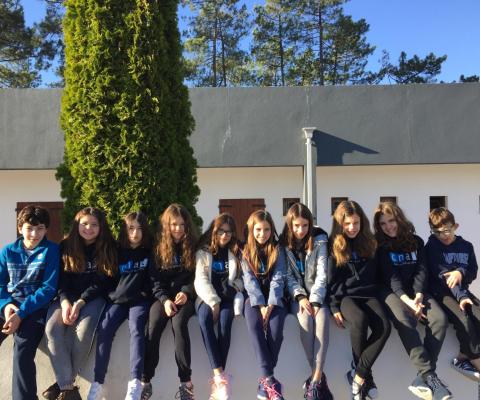 Equipa de cadetes do Clube de Natação de Alcobaça que participou no estágio de capacitação técnica