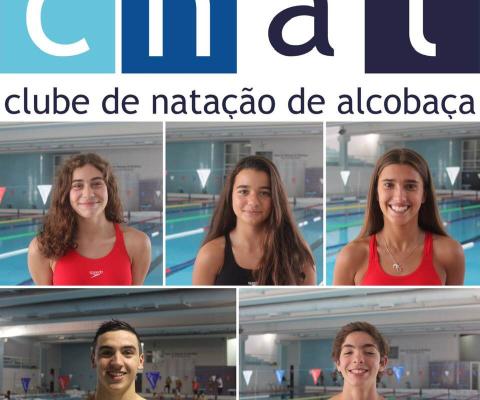 Nadadores do CNAL que participaram no  Meeting de Lisboa 2019