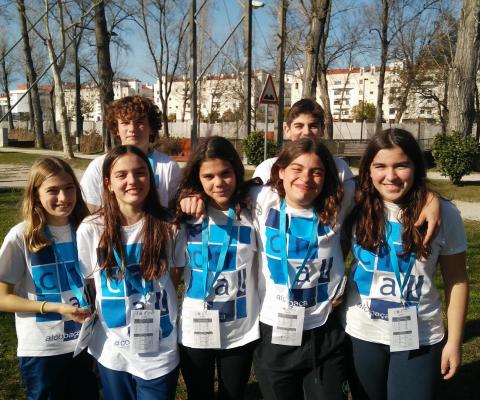 Equipa de infantis presentes neste meeting