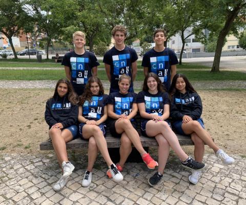 Nadadores do CNAL que participaram no  Campeonato Inter-Distrital Juvenis e Absolutos PL
