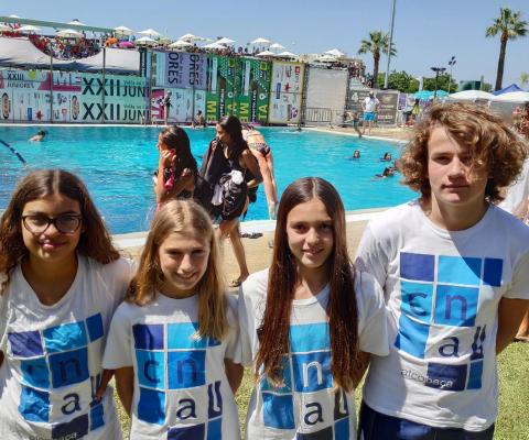Equipa de infantis presente neste campeonato Nacional