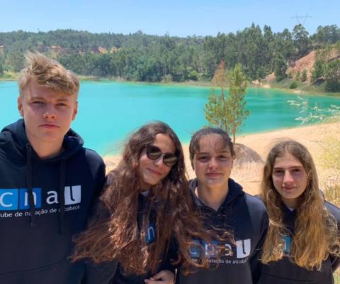 Nadadores do CNAL que participaram 
